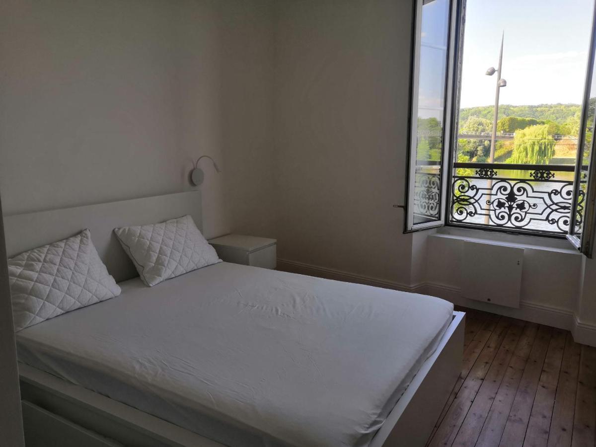 Grand 2P Terrasse Bord De Seine Apartment Мант-ла-Жоли Екстериор снимка