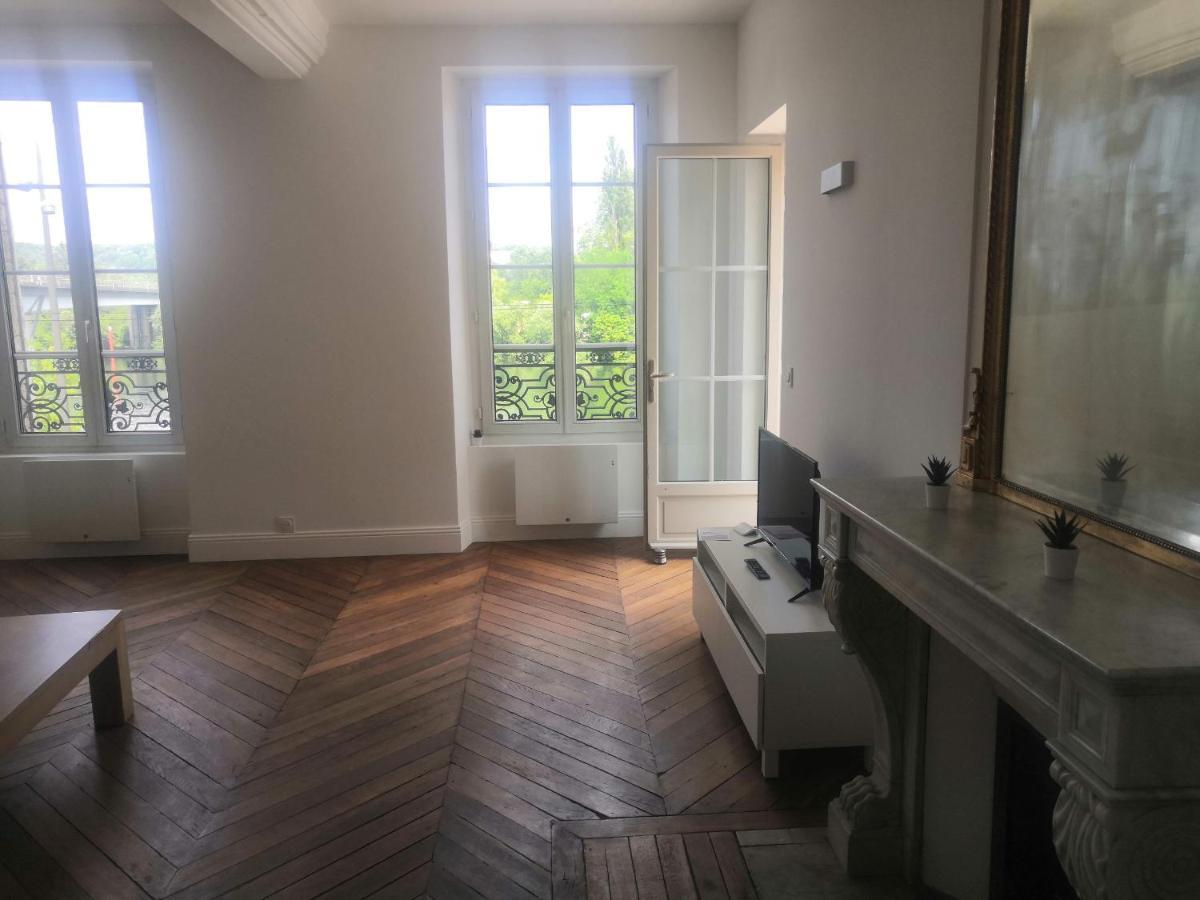 Grand 2P Terrasse Bord De Seine Apartment Мант-ла-Жоли Екстериор снимка