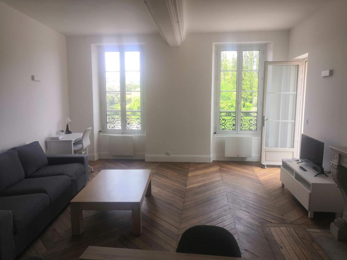 Grand 2P Terrasse Bord De Seine Apartment Мант-ла-Жоли Екстериор снимка